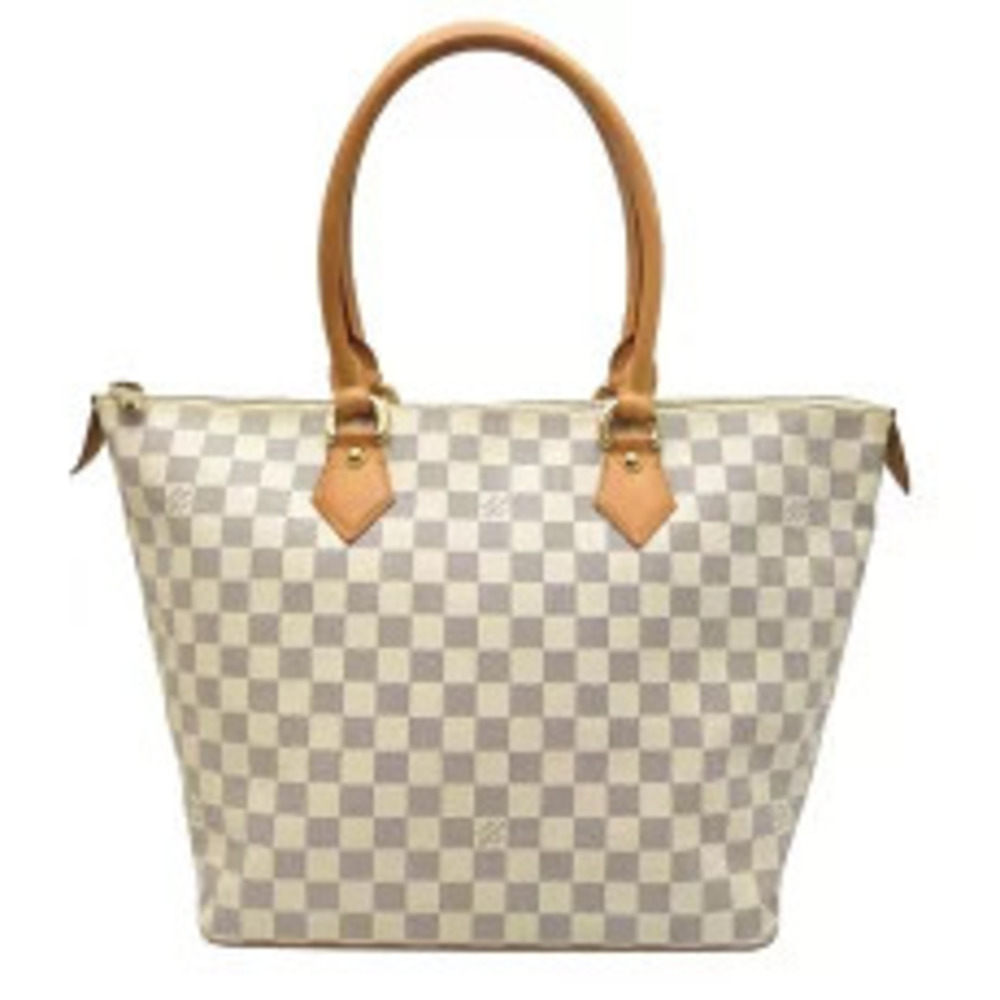 Louis Vuitton Saleya Tote Bag Damier Azur White